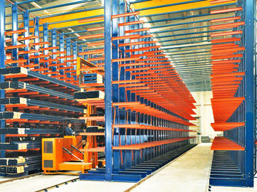 Adjustable Cantilever Lumber Rak, Metal Racking System Untuk Panjang / berukuran besar Material